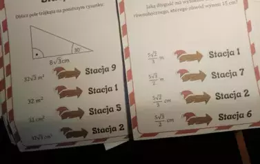 Treść dw&oacute;ch stacji zadaniowych