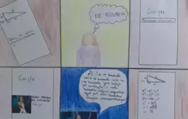 Komiks matematyczny o twierdzeniu Pitagorasa