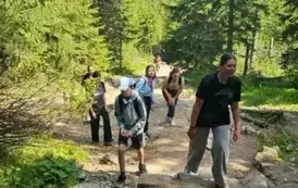 Uczniowie na trasie na Kasprowy Wierch
