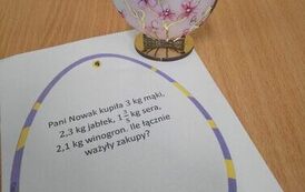 Kartka z zadaniem do rozwiązania