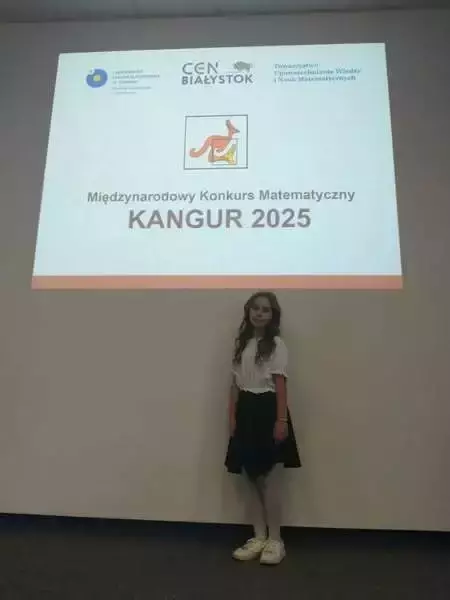 Zdjęcie do Nagrody w w Międzynarodowym Konkursie Matematycznym &ndash; Kangur 2025
