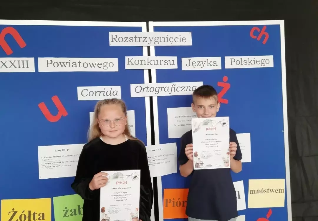 Zdjęcie do Uczniowie na medal-trzecie miejsce w Powiatowym Konkursie Corrida Ortograficzna
